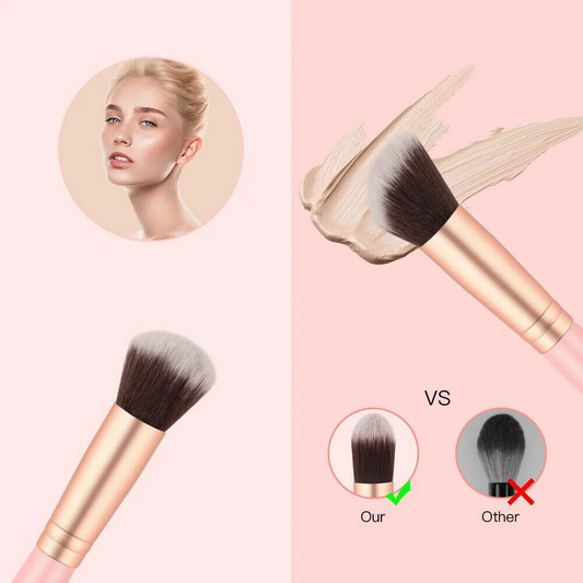 Pink Rose Pro Makeup Brush Set